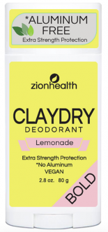 Clay Dry Bold – Lemonade Vegan Deodorant – 2.8 oz.